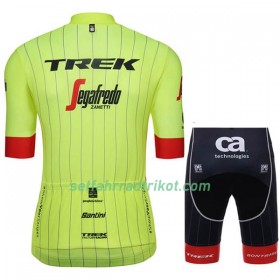 Fahrradbekleidung Radtrikot Kurzarm + Radhose Kurze 2018 Trek-Segafredo Kinder N002 